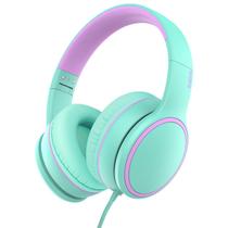 Fones de ouvido RORSOU R10 on-Ear com microfone leve verde