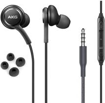 Fones de ouvido Samsung AKG Earbuds Stereo 3,5 mm com microfone preto Fones de ouvido Samsung AKG Earbuds Stereo 3,5 mm com microfone preto