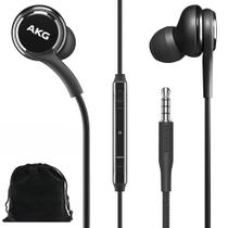 Fones de ouvido Samsung AKG Original de 3,5 mm com controle remoto e microfone Galaxy