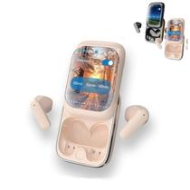 Fones de ouvido sem fio 2024 com tela de toque colorida Bluetooth 5.3