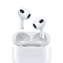 Fones de ouvido sem fio Apple AirPods de 3ª geração com capa Lightning branca Fones de ouvido sem fio Apple AirPods de 3ª geração com capa Lightning branca