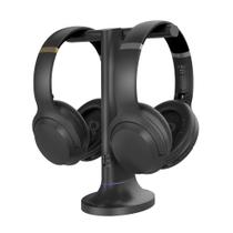Fones de ouvido sem fio Avantree Duet para TV com transmissor preto Fones de ouvido sem fio Avantree Duet para TV com transmissor preto