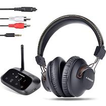 Fones de ouvido sem fio Avantree HT5009 para assistir TV com Transmissor Bluetooth de alcance de 60 m Digital ÓPTICO R