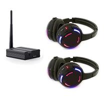 Fones de ouvido sem fio AYVVPII Professional Silent Disco LED Fones de ouvido sem fio AYVVPII Professional Silent Disco LED