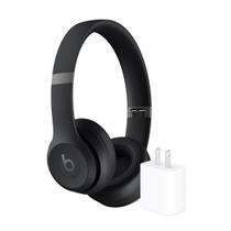 Fones de ouvido sem fio Beats Solo 4 com adaptador de alimentação de 20 W preto Fones de ouvido sem fio Beats Solo 4 com adaptador de alimentação de 20 W preto
