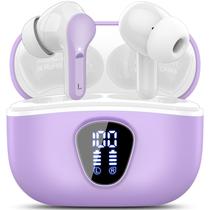 Fones de ouvido sem fio BESNOOW Bluetooth 5.4 HiFi Stereo IP7 roxo