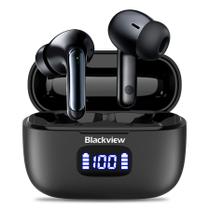 Fones de Ouvido Sem Fio Blackview TWS Bluetooth 5.3 IPX7 - 56H de Reprodução com Microfone