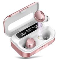 Fones de ouvido sem fio Bluetooth 5.3 Lekaby com 4 microfones ENC IP7 128H