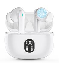 Fones de Ouvido Sem Fio Bluetooth 5.3 TWS Com Microfone Redução Ruído