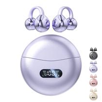 Fones de Ouvido Sem Fio Bluetooth 5.4 Clip On CuiSuto Roxo