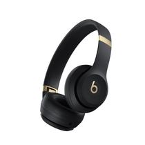 Fones de ouvido sem fio Bluetooth Beats Solo 4, preto e dourado