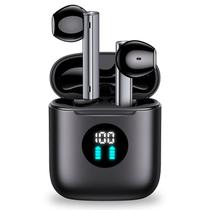 Fones de ouvido sem fio BOLOXA 40Hrs Playtime com estojo de carregamento preto Fones de ouvido sem fio BOLOXA 40Hrs Playtime com estojo de carregamento preto