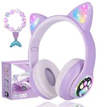 Fones de ouvido sem fio Cat Ear para crianças com microfone Fones de ouvido sem fio Cat Ear para crianças com microfone
