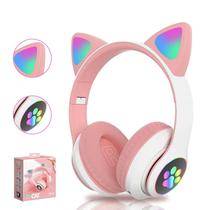 Fones de ouvido sem fio Cat Fone de ouvido Bluetooth Cat Headband Pin