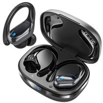 Fones de ouvido sem fio Catitru BX17 Bluetooth 80hrs de reprodução em preto