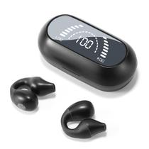 Fones de ouvido sem fio com clipe de ouvido Bone Conduction Mudtun Black Fones de ouvido sem fio com clipe de ouvido Bone Conduction Mudtun Black