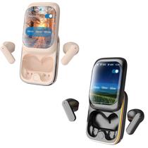 Fones de ouvido sem fio, controle deslizante inteligente de tela de toque colorida Fones de ouvido sem fio, controle deslizante inteligente de tela de toque colorida