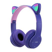 Fones de ouvido sem fio Cute RGB Stereo Big Cat Air Wire Gam