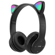 Fones de ouvido sem fio Cute RGB Stereo Big Cat Air Wire Gam