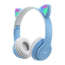 Fones de Ouvido Sem Fio Cute RGB Stereo Big Cat - Gamer