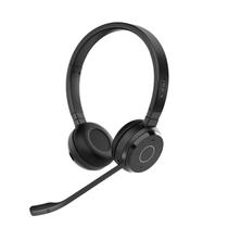 Fones de ouvido sem fio de ouvido duplo Jabra Evolve 65 TE pretos Fones de ouvido sem fio de ouvido duplo Jabra Evolve 65 TE pretos
