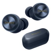 Fones de Ouvido Sem Fio Hi-Fi Classe Referência Technics, Dolby Atmos com Rastreamento de Cabeça, Cancelamento Adaptativo de Ruído, Multiponto para 3 Dispositivos, Bateria de 10 horas, Carregamento Sem Fio, Ajuste Melhorado - EAH-AZ100-A (Azul)