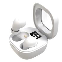 Fones de ouvido sem fio Honcas Invisible Mini Bluetooth 5.3 brancos
