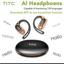 Fones de Ouvido Sem Fio HTC NE35 Bluetooth 6.0 AI Tradução Microfone Ultra Leve Confortável Fones de Ouvido Sem Fio HTC NE35 Bluetooth 6.0 AI Tradução Microfone Ultra Leve Confortável