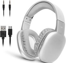 Fones de ouvido sem fio iJoy Ultra com microfone prateado Fones de ouvido sem fio iJoy Ultra com microfone prateado