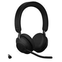 Fones de ouvido sem fio Jabra Evolve2 65 MS com Link380c Preto