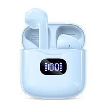 Fones de ouvido sem fio KTGEE T08 Bluetooth 5.3 40 horas de reprodução IPX7 azul