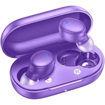 Fones de ouvido sem fio Kurdene Bluetooth 5.3 com microfone roxo Fones de ouvido sem fio Kurdene Bluetooth 5.3 com microfone roxo
