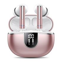 Fones de ouvido sem fio Lekaby X35 Bluetooth 5.3 40Hrs IP7 rosa