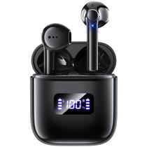 Fones de ouvido sem fio maddlon Bluetooth 5.3 com estojo de carregamento preto