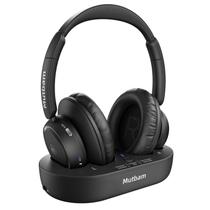 Fones de ouvido sem fio Mutbam para TV, para idosos, 65h de reprodução, com base de carregamento