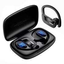 Fones de ouvido sem fio OCC T17 80Hrs Fones de ouvido Bluetooth IP7 pretos