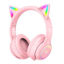 Fones de Ouvido Sem Fio ONIKUMA B90 RGB com Tecnologia Bluetooth 5.0 - Design de Orelhas de Gato