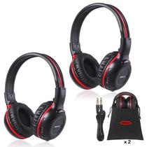 Fones de ouvido sem fio para carro SIMOLIO para crianças, pacote com 2 unidades com bolsa de armazenamento Fones de ouvido sem fio para carro SIMOLIO para crianças, pacote com 2 unidades com bolsa de armazenamento