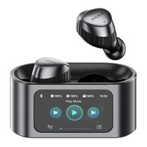 Fones de ouvido sem fio PAXA PAXA com tela sensível ao toque Bluetooth 5.4 IPX4 preto