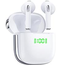 Fones de ouvido sem fio PocBuds 72 horas de reprodução com estojo de carregamento Whi