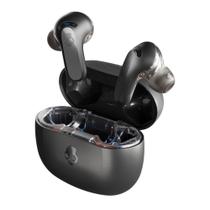 Fones de ouvido sem fio Skullcandy Rail ANC True Black com bateria de 27 horas