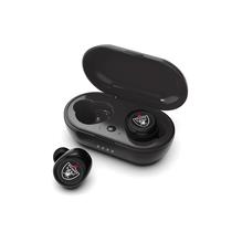 Fones de ouvido sem fio SOAR NFL Las Vegas Raiders com estojo de carregamento