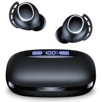 Fones de ouvido sem fio TAGRY X18 Bluetooth 120H Playtime IPX7 pretos Fones de ouvido sem fio TAGRY X18 Bluetooth 120H Playtime IPX7 pretos
