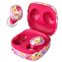 Fones de ouvido sem fio True Wireless Groovz Go Essential Floral 26h