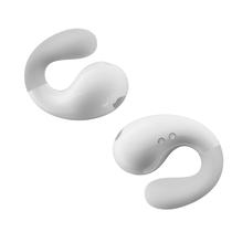 Fones de ouvido sem fio VNMN Open Ear Clip Bluetooth 5.3 brancos