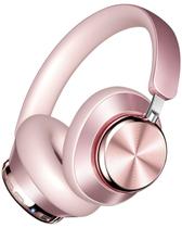 Fones de ouvido sem fio Wentronic Y03 com ANC, 48 horas de reprodução, rosa