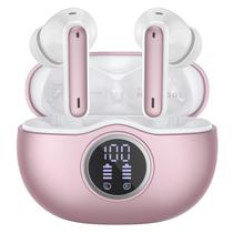 Fones de ouvido sem fio WHYKJTEK A10pro Bluetooth 5.3 Rose Gold