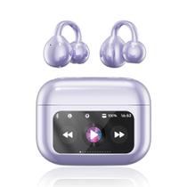 Fones de ouvido sem fio Yeabomy Clip On Bluetooth 5.4 roxo Fones de ouvido sem fio Yeabomy Clip On Bluetooth 5.4 roxo