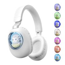 Fones de ouvido sem fio YUSONIC com luzes LED para crianças (brancos) Fones de ouvido sem fio YUSONIC com luzes LED para crianças (brancos)