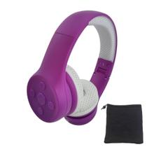 Fones de ouvido sem fio YUSONIC Toddler Bluetooth Kids Purple